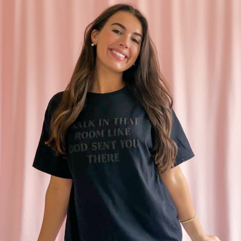 religious tshirt faith shirt puff lettering black shirt christianity gift religious clothing women catholic shirt christianity message bible verse tshirt black 